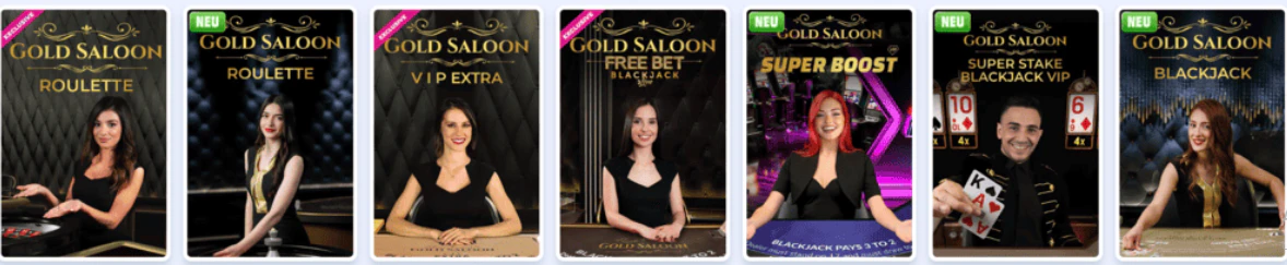 Área de casino en vivo y juegos digitales ofrecida por Onlyspins Casino